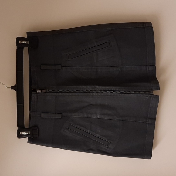 NWT, Carmar for LF Anne Gray Wax Coated Denim Skirt - Picture 7 of 16